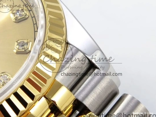 0107 DateJust 36 126233 APF 1:1 Best Edition 904L Steel YG Diamonds Dial on SS YG Jubilee Bracelet VR Unisex 1592